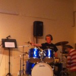 Johnny on the drums